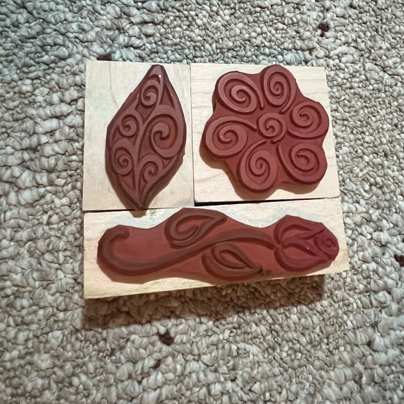 Wooden Flower Stamps - Picture 2 of 3